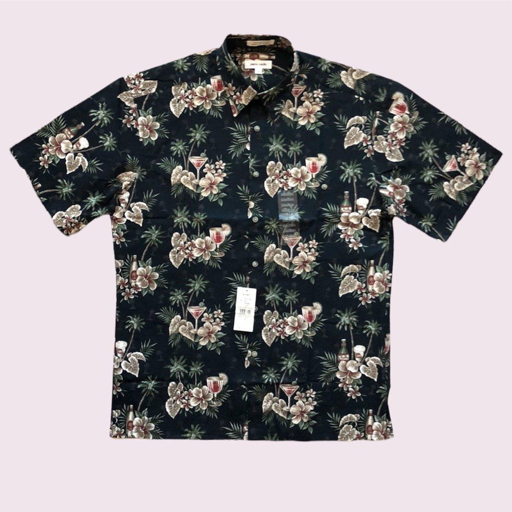 Pierre Cardin Floral Tropical Button Down Shirt